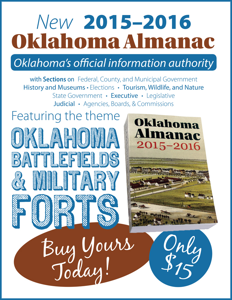 image promoting purchase of Oklahoma Almanac