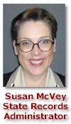 Photo of Susan McVey, State Records Administrator