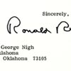 click here to see letter for President Ronald Reagan