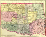 Territorial Map of Oklahoma