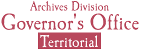 Masthead: Territorial Governors' Office