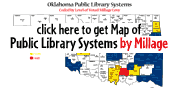 click here to get Map of Public Library Systems by Millage